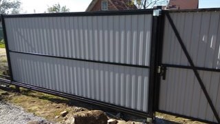 Купить сваи для ворот в Рассказово. Заказать ворота на сваях под ключ от 21336 руб