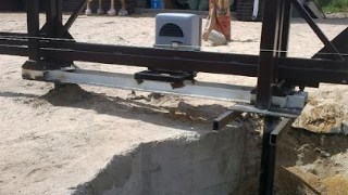 Купить сваи для ворот в Рассказово. Заказать ворота на сваях под ключ от 21336 руб